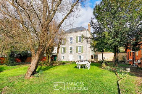 Belle maison bourgeoise et belle longère avec jardin