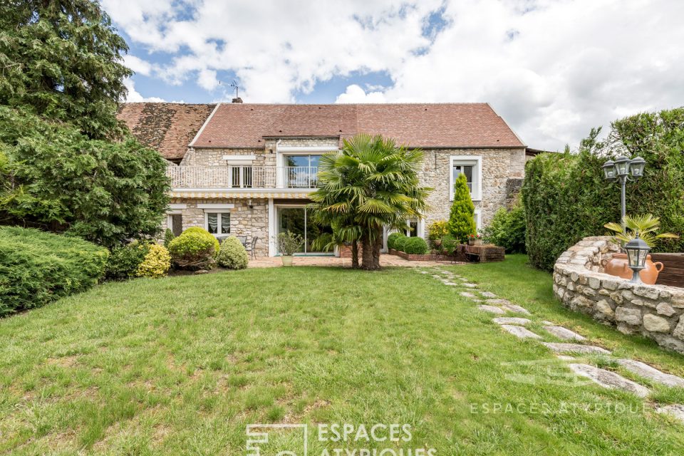 77950 Maincy - maison en pierre style loft avec jardin et piscine - Réf. SM631