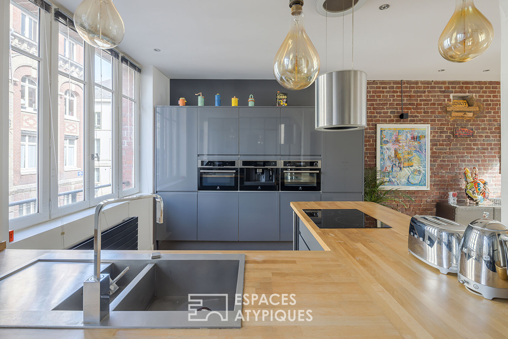 Appartement esprit LOFT avec terrasse en centre ville de Rouen