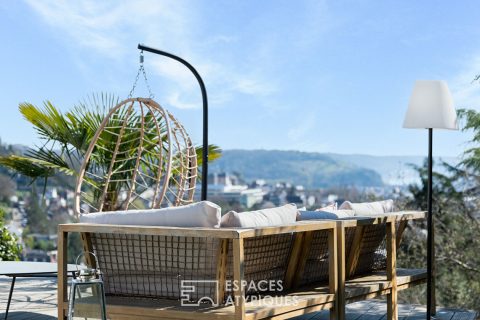 Maison d’architecte des années 70 avec vue panoramique sur Rouen