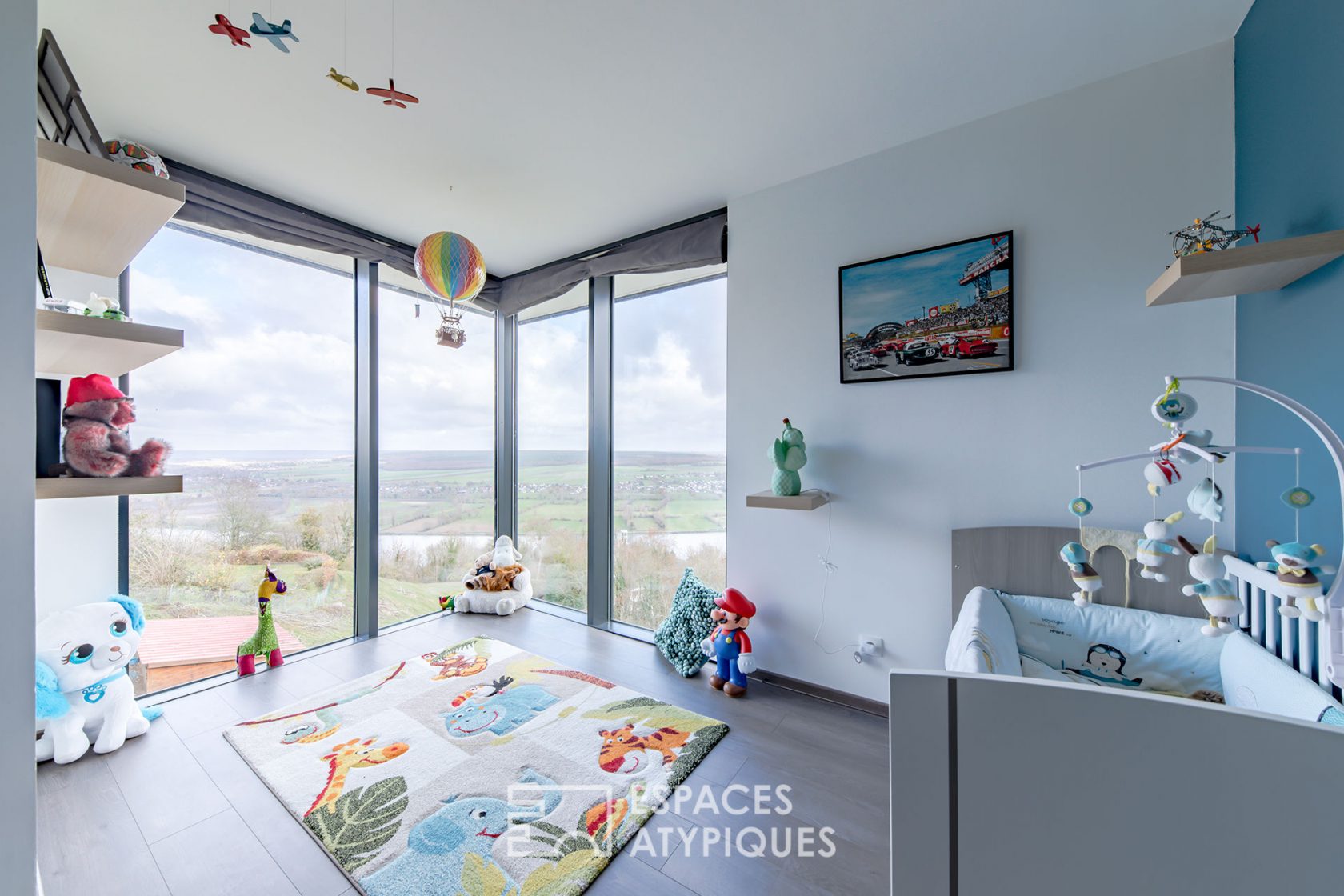 Maison d’architecte avec vue panoramique sur les boucles de Seine