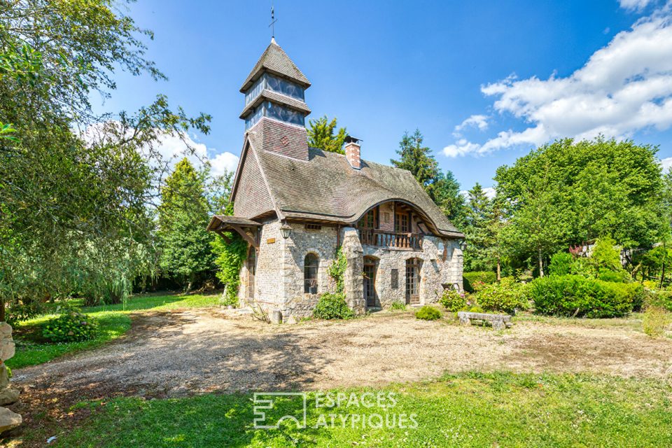 Ancienne chapelle réhabilitée au jardin remarquable