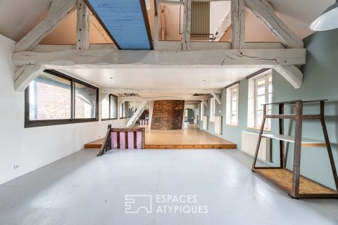 Appartement de caractère au style loft dans un quartier historique