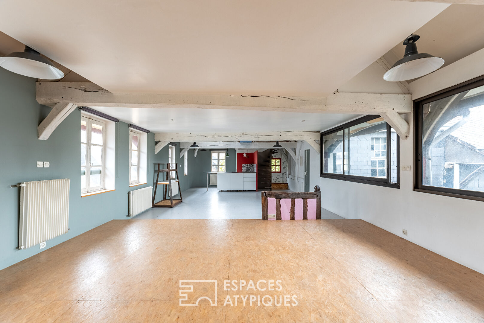 Appartement de caractère au style loft dans un quartier historique