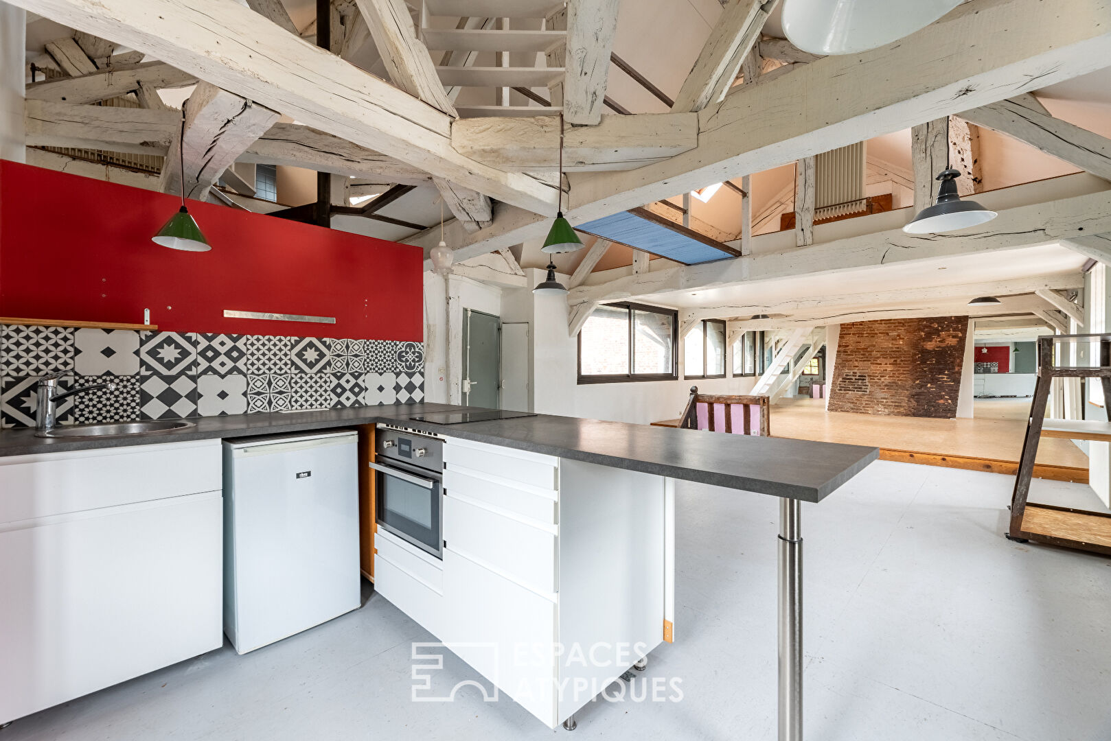 Appartement de caractère au style loft dans un quartier historique