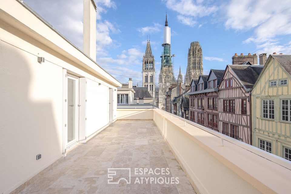 Appartement avec vue et terrasse en plein coeur de Rouen