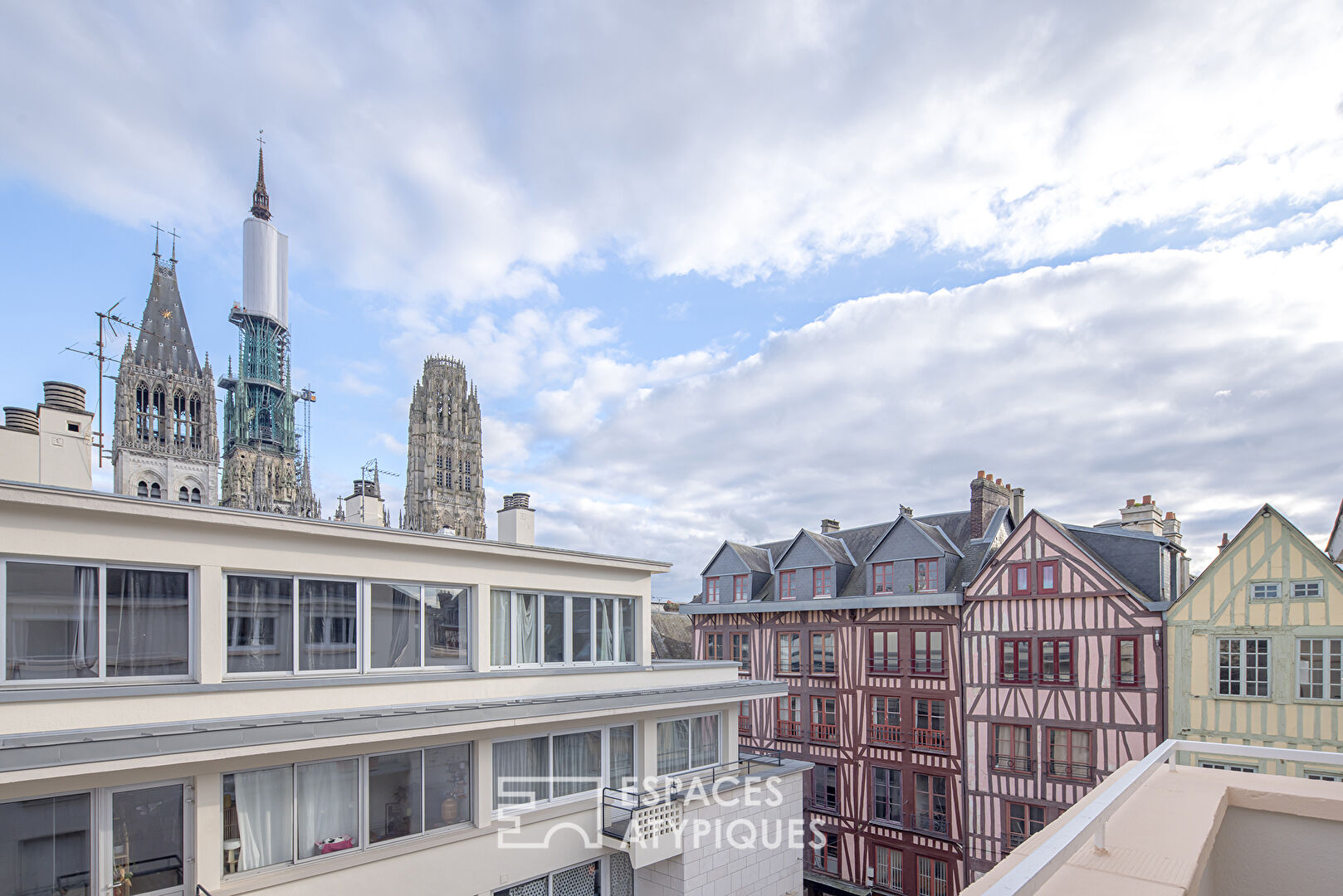 Appartement avec vue et terrasse en plein coeur de Rouen