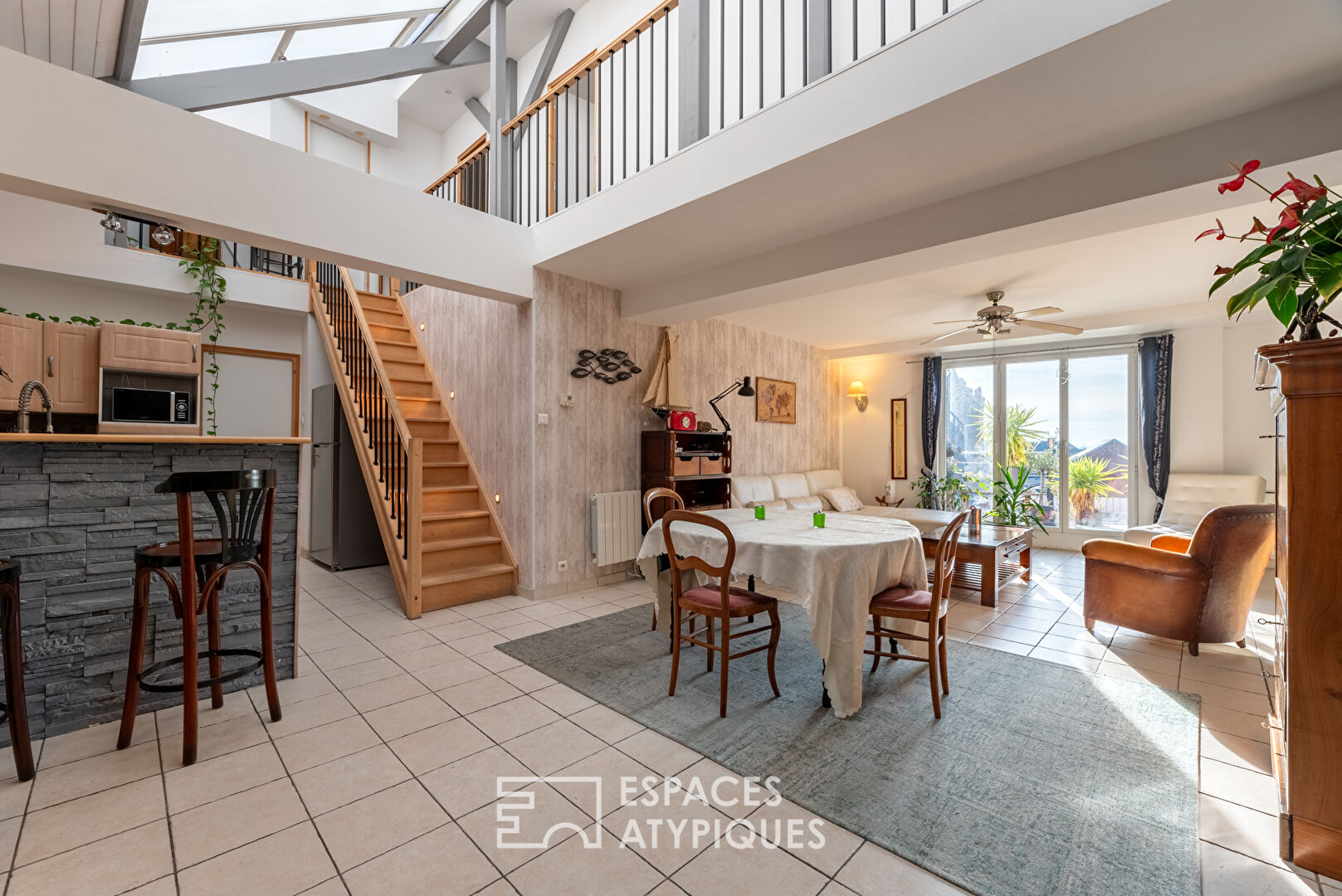 Appartement en duplex avec terrasse et garage au Havre