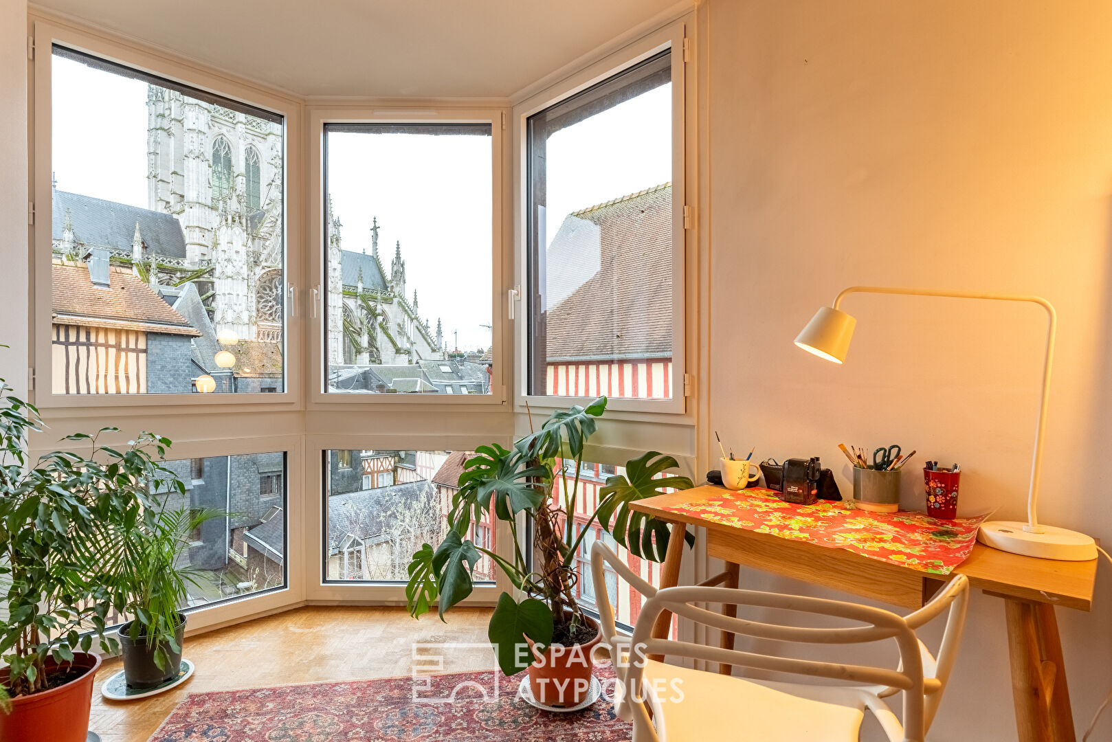 Warm apartment with view of Saint Maclou