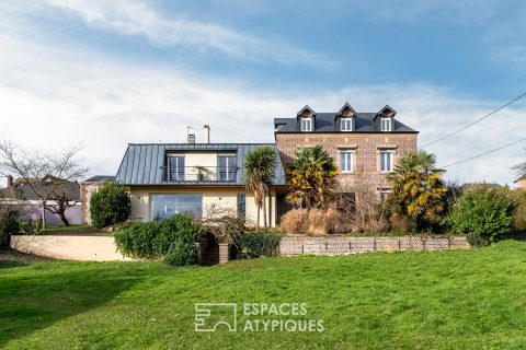 Maison bourgeoise avec extension contemporaine