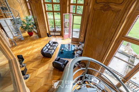 Hors norme – Magnifique appartement contemporain aménagé au coeur du Château de Villette et son parc