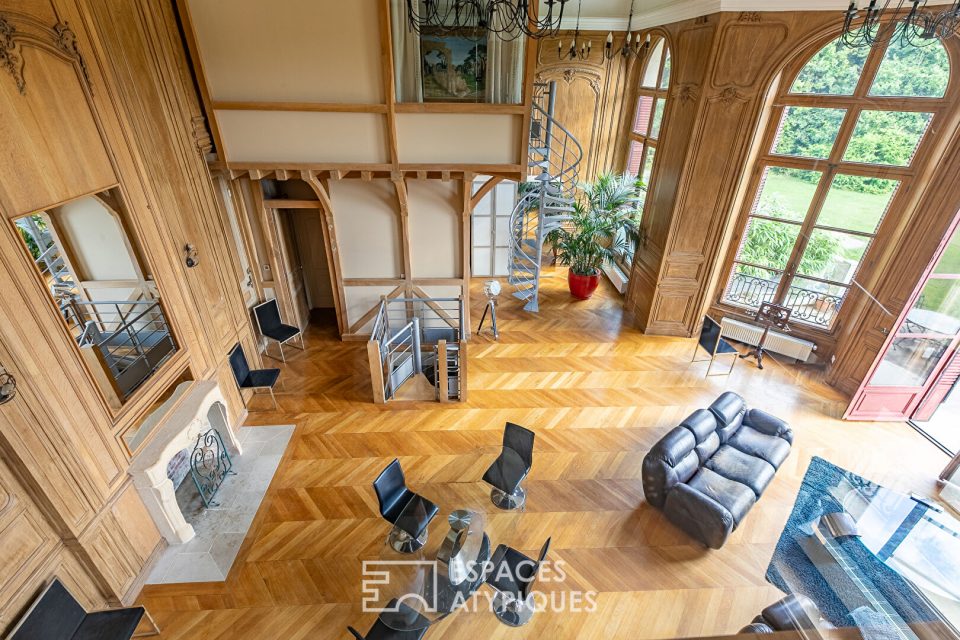 Hors norme - Magnifique appartement contemporain aménagé au coeur du Château de Villette et son parc