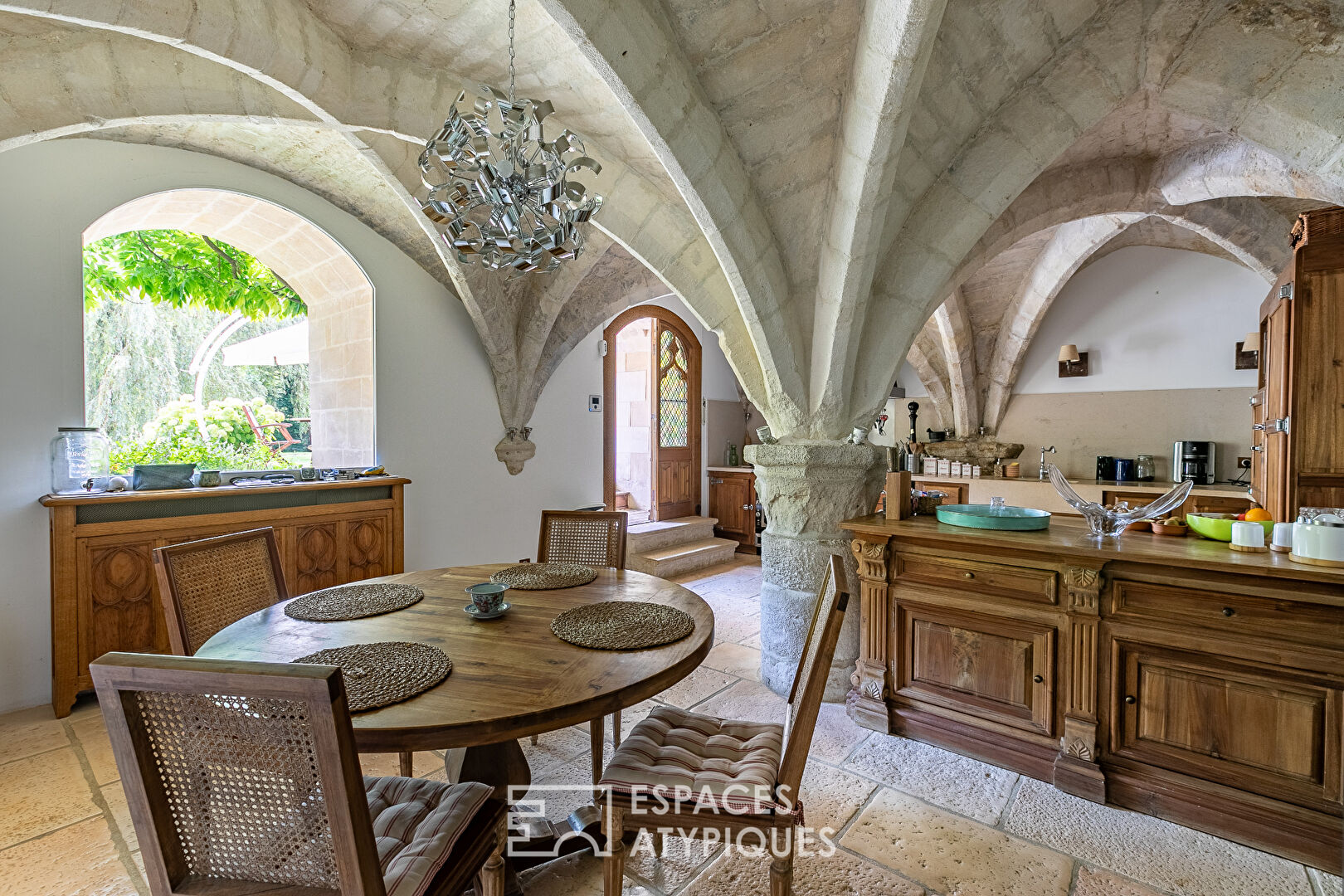 11th century abbey and its renovated outbuilding near Chantilly and Senlis