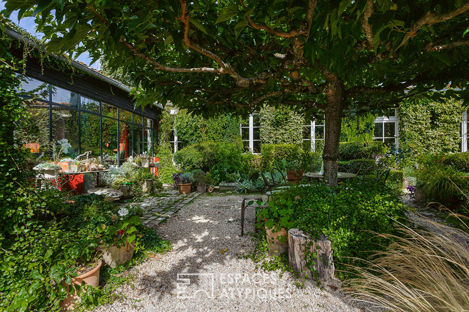 Old farmhouse and its poetic garden