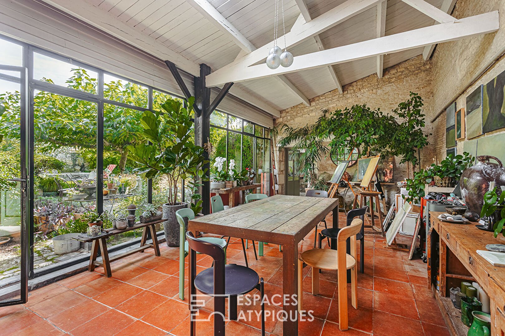 Old farmhouse and its poetic garden