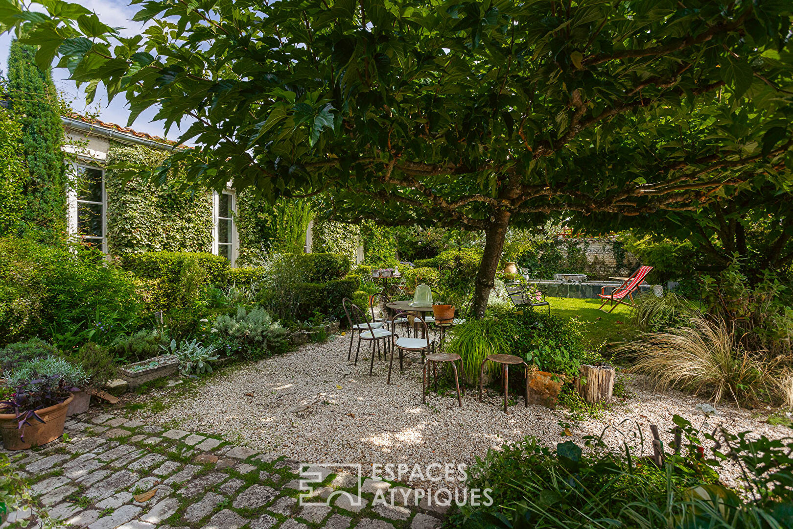 Old farmhouse and its poetic garden