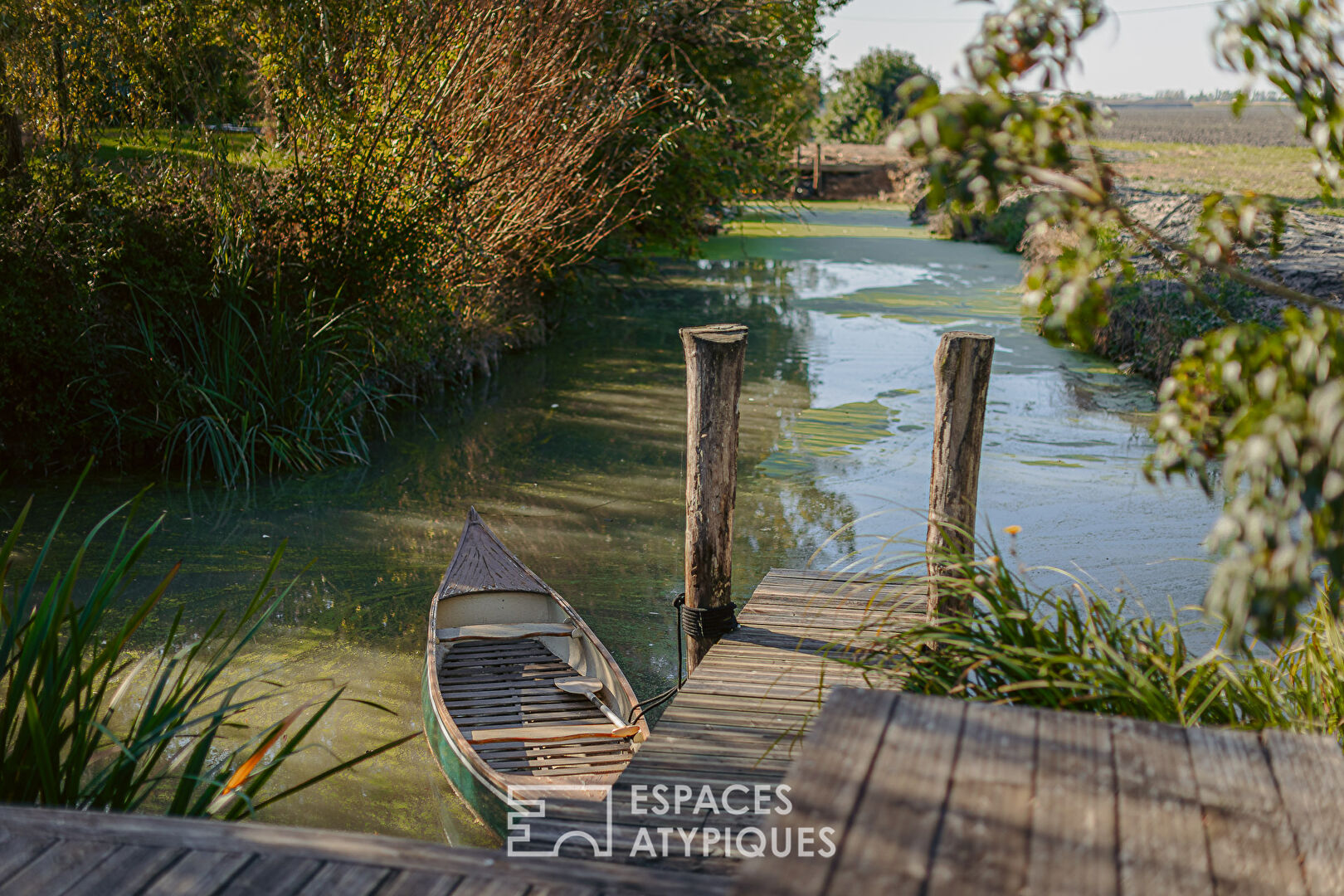 Contemporaine bucolique et son gîte en bord de Venise Verte