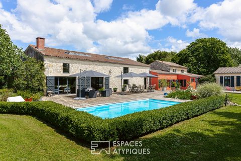 Renovated barn and its exceptional guest rooms