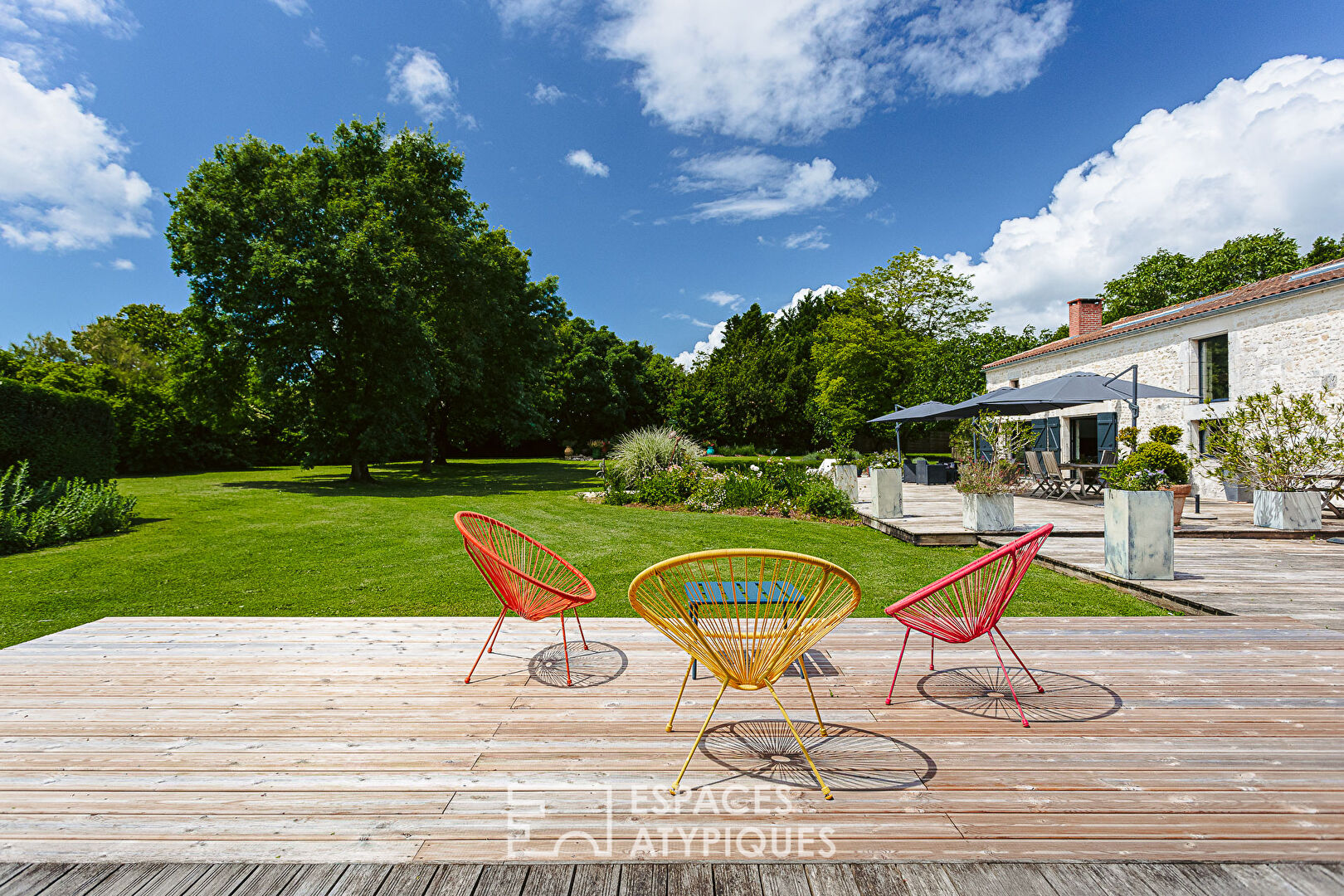 Renovated barn and its exceptional guest rooms