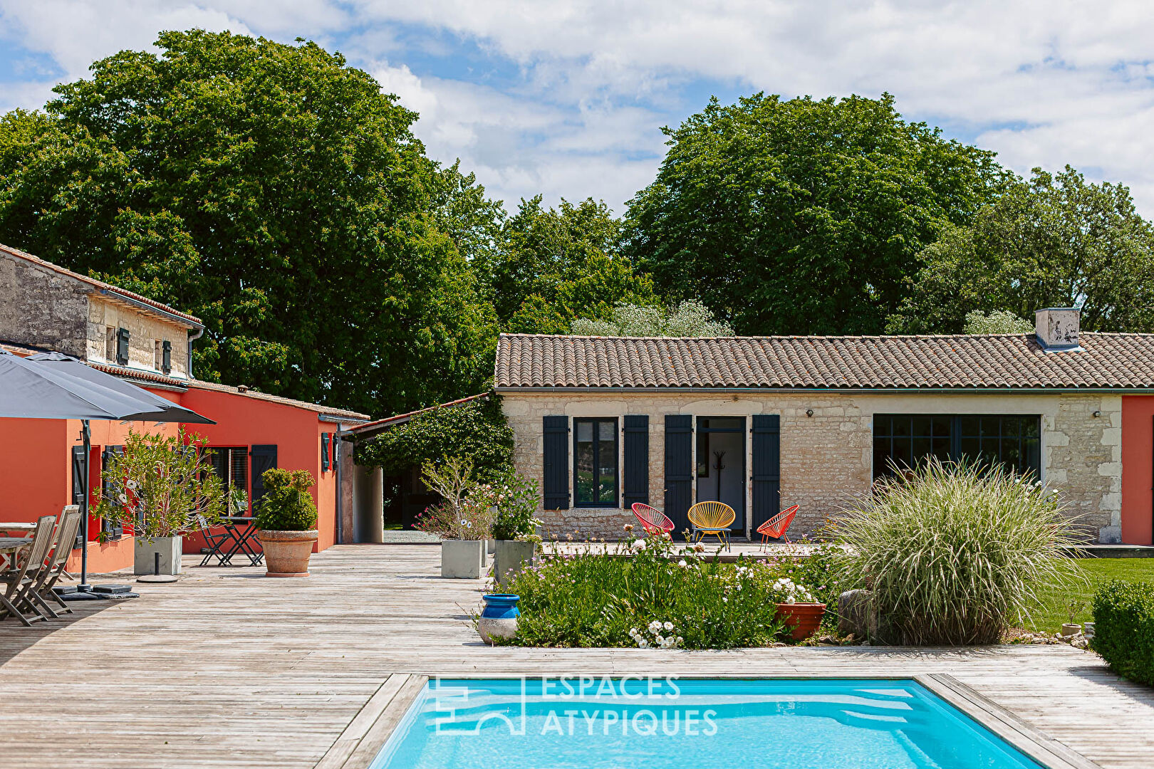 Renovated barn and its exceptional guest rooms