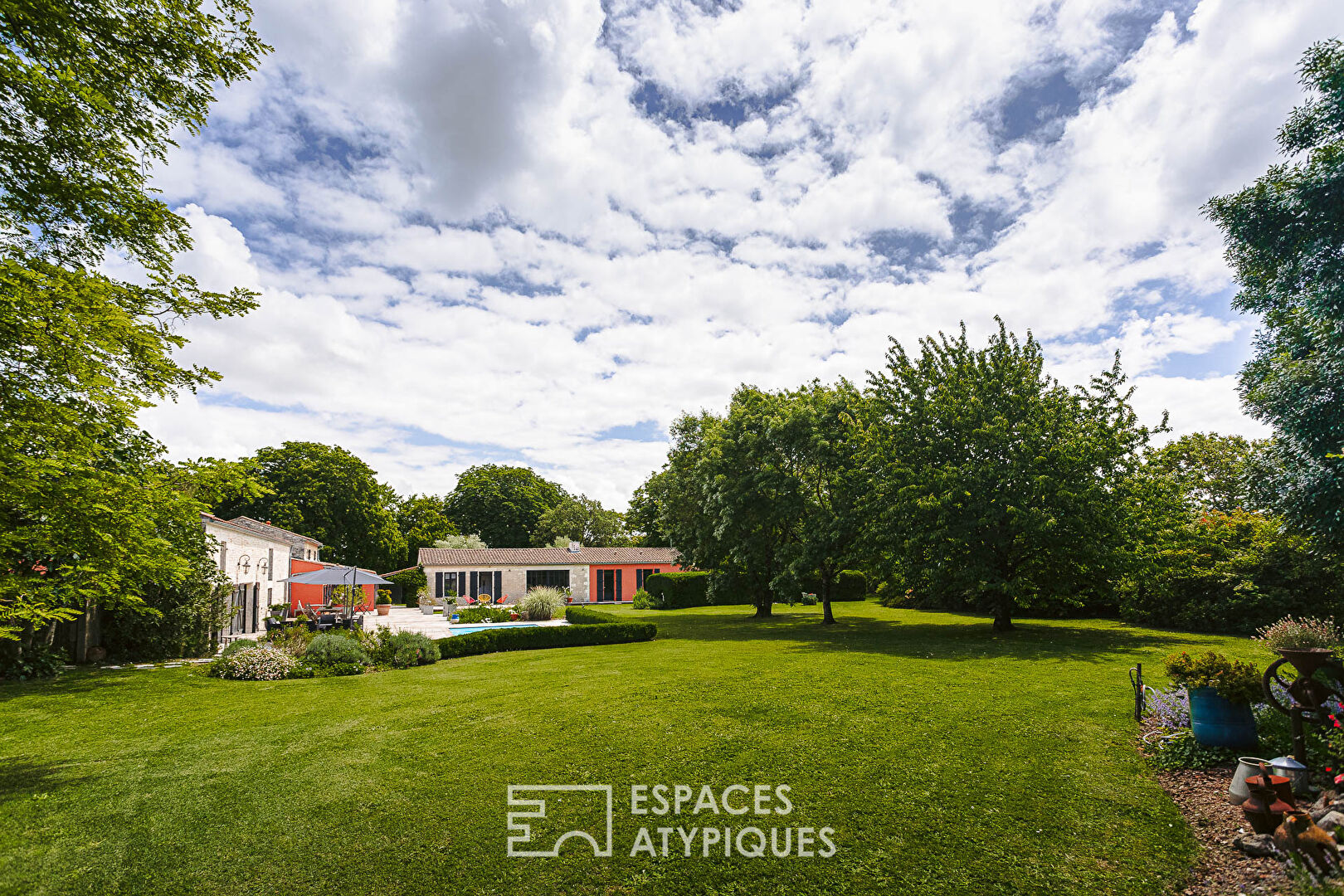 Renovated barn and its exceptional guest rooms