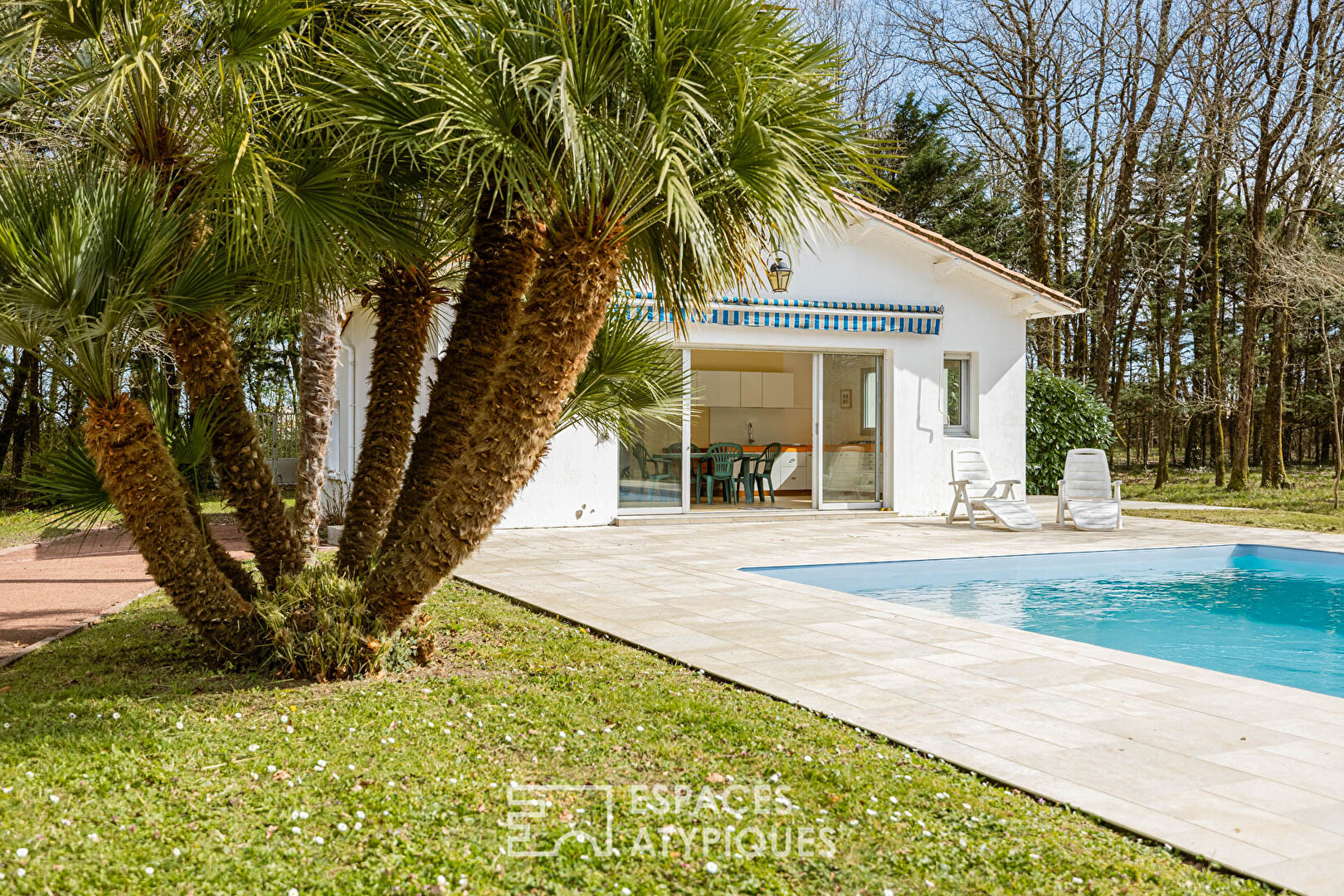 Élégance et sérénité au coeur d’un domaine boisé avec piscine et pool house