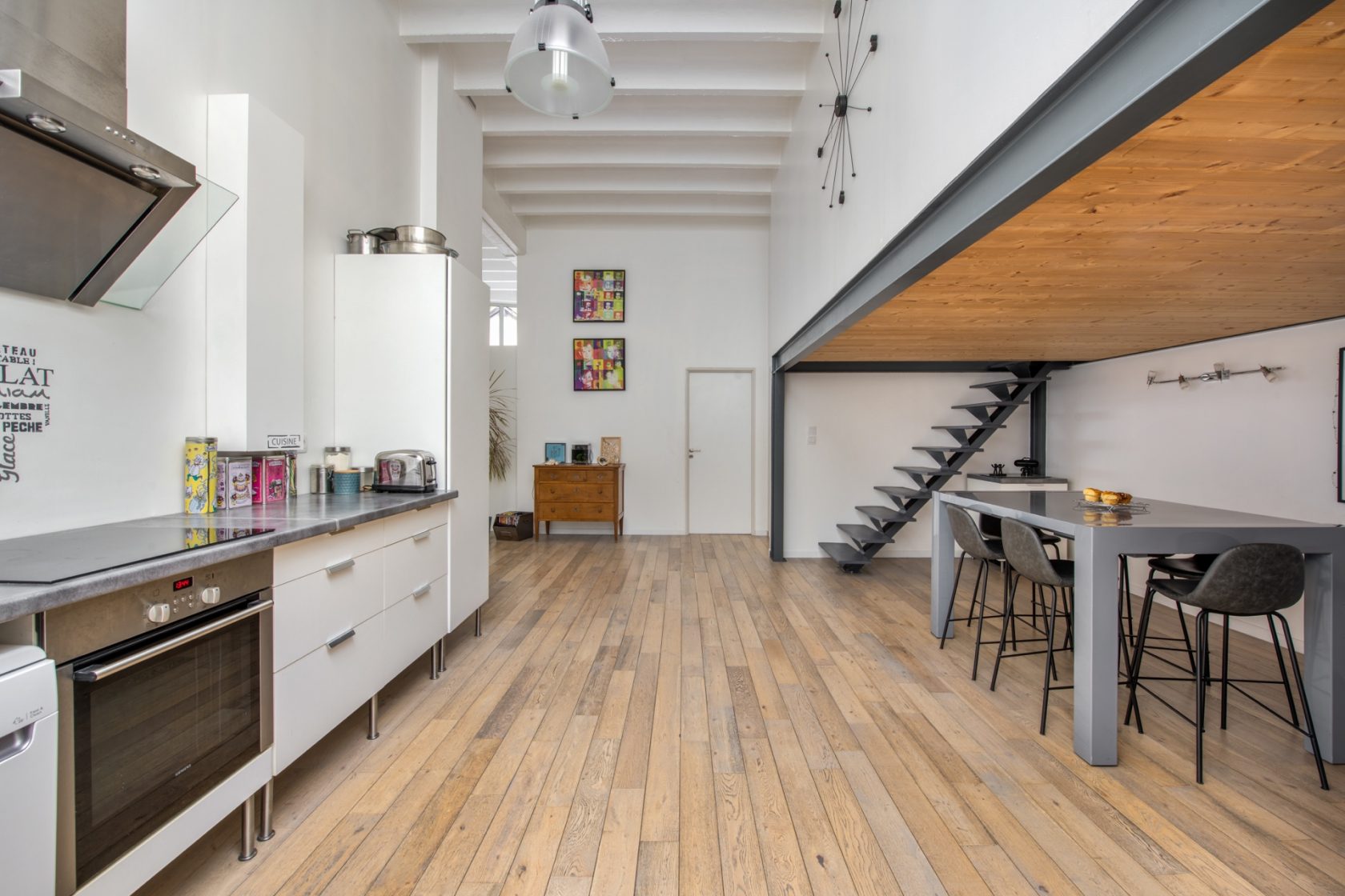 Contemporary loft in a former soap factory