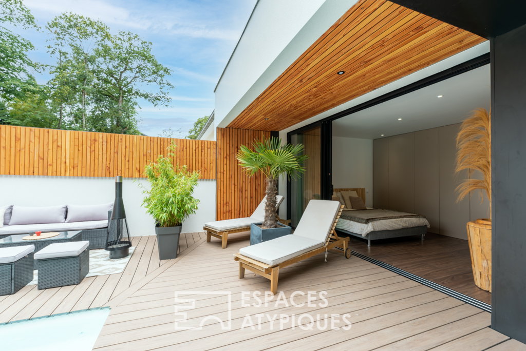 Indoor outdoor architect villa