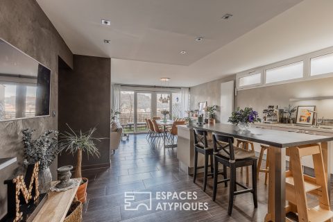 Appartement contemporain et sa terrasse