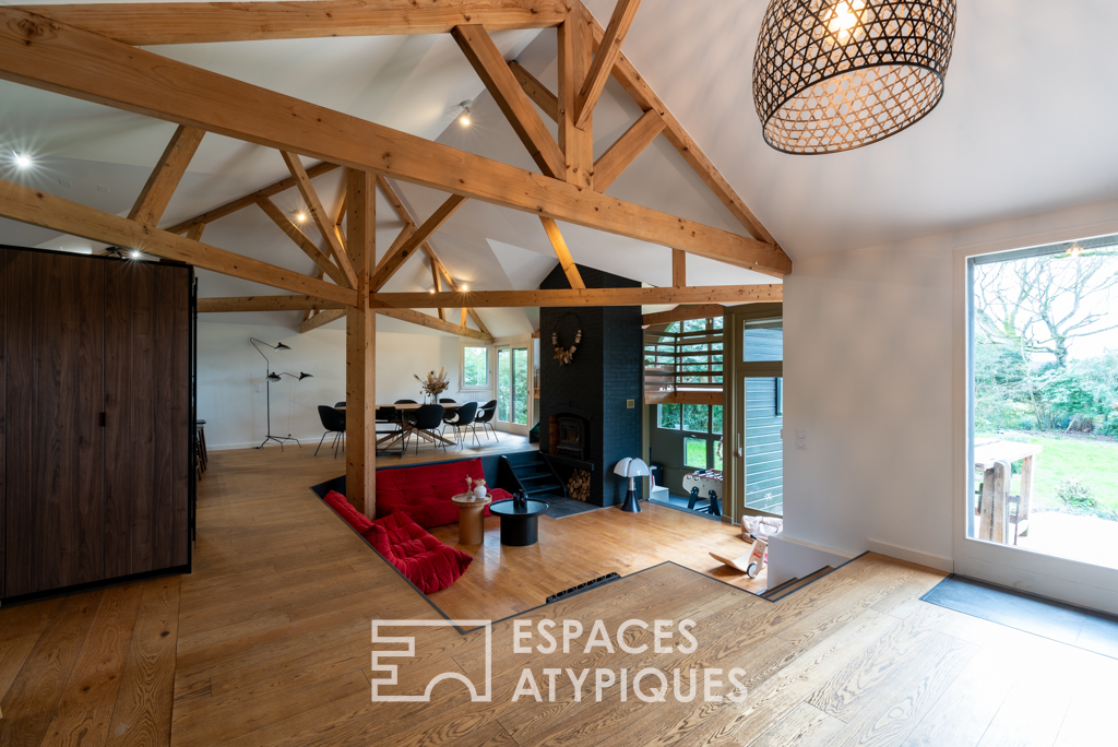 Single-storey architect-designed house 10 minutes north of Rennes