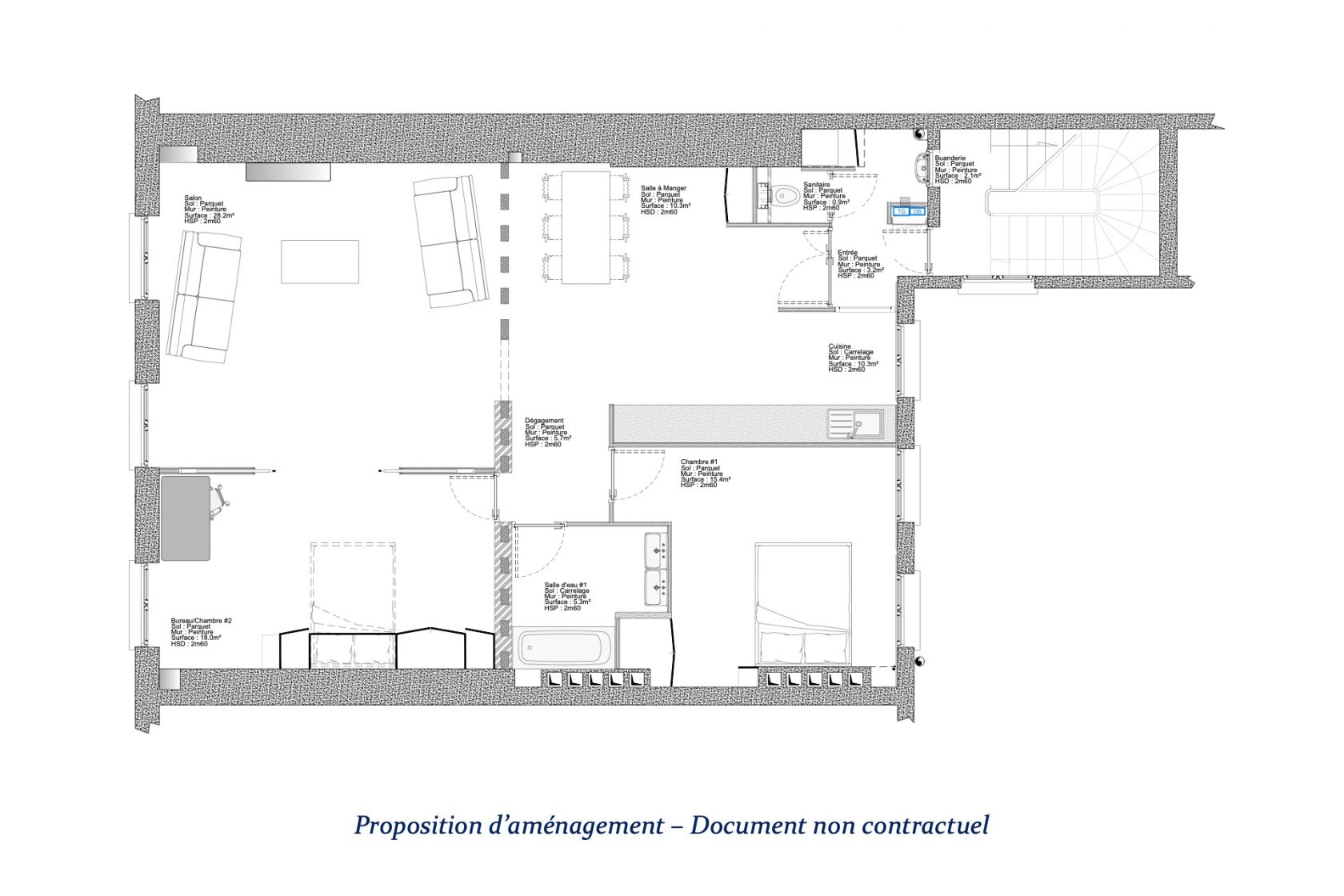 High floor apartment to renovate near Palais Royal