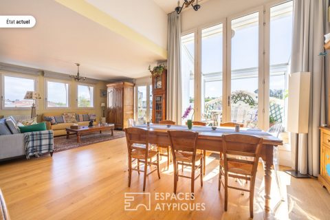 Exceptional top floor apartment in the center of Arcachon