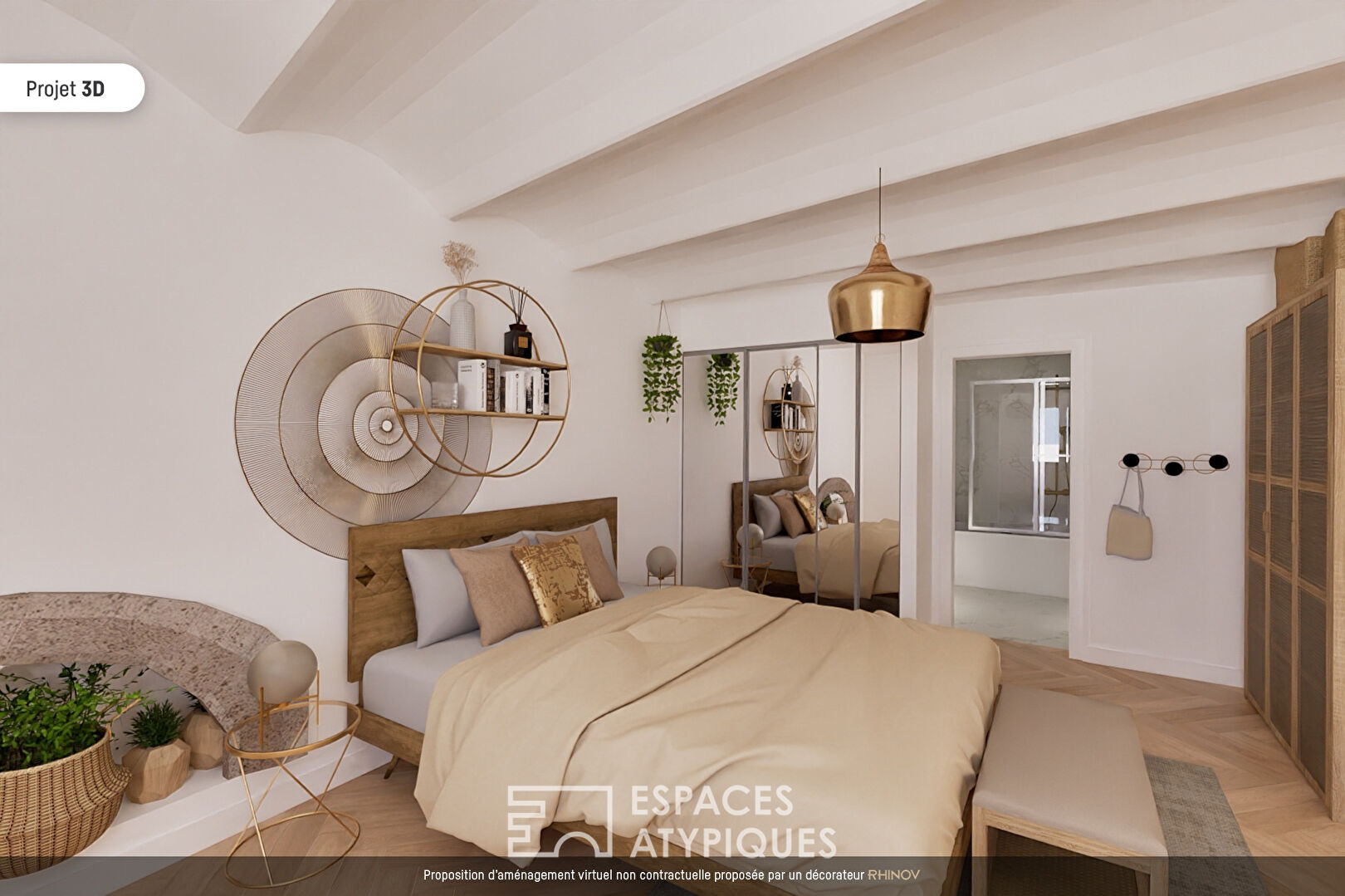 Charming duplex apartment with beautiful volumes in the heart of Montpellier