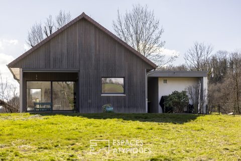 Maison ossature bois dans cadre paisible avec sa magnifique vue