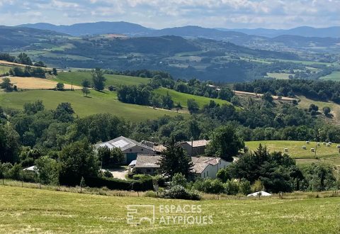 Property with 4 gîtes in the Ardèche near Valence