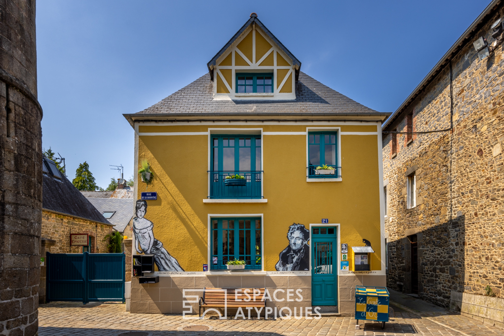 Beautiful stone property in the heart of Combourg town center