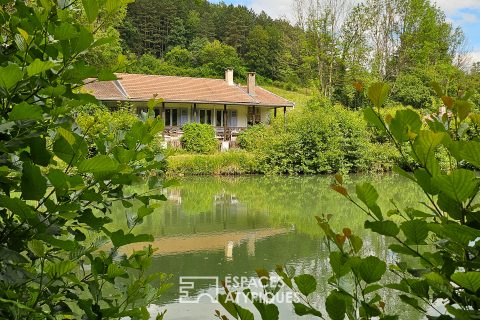 Equestrian estate with pond