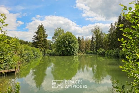 Equestrian estate with pond