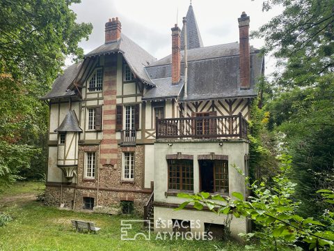 Authentique propriété style anglo-normand dans le centre historique de Villennes Sur Seine