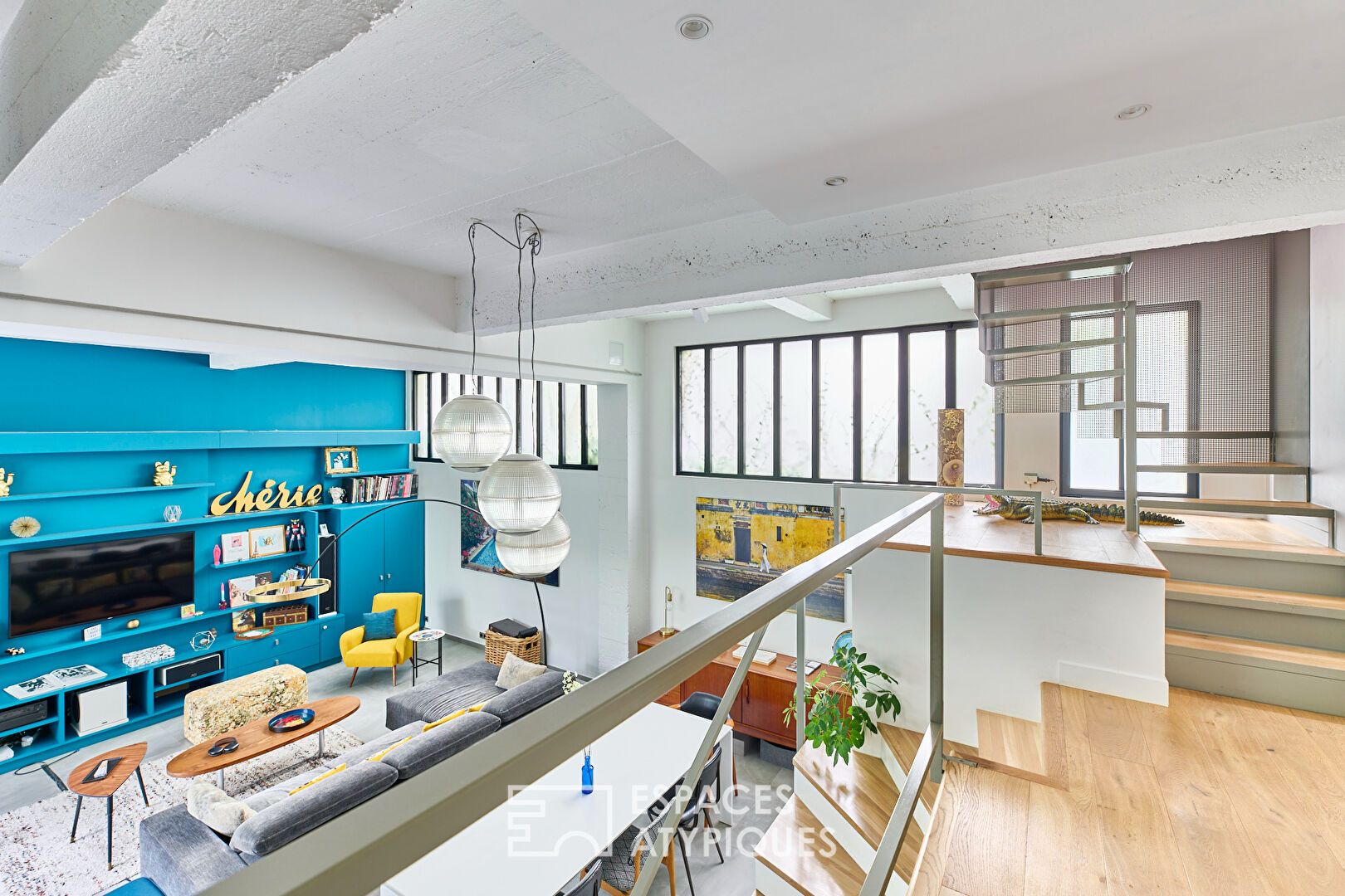 Loft en duplex avec terrasse aux Batignolles