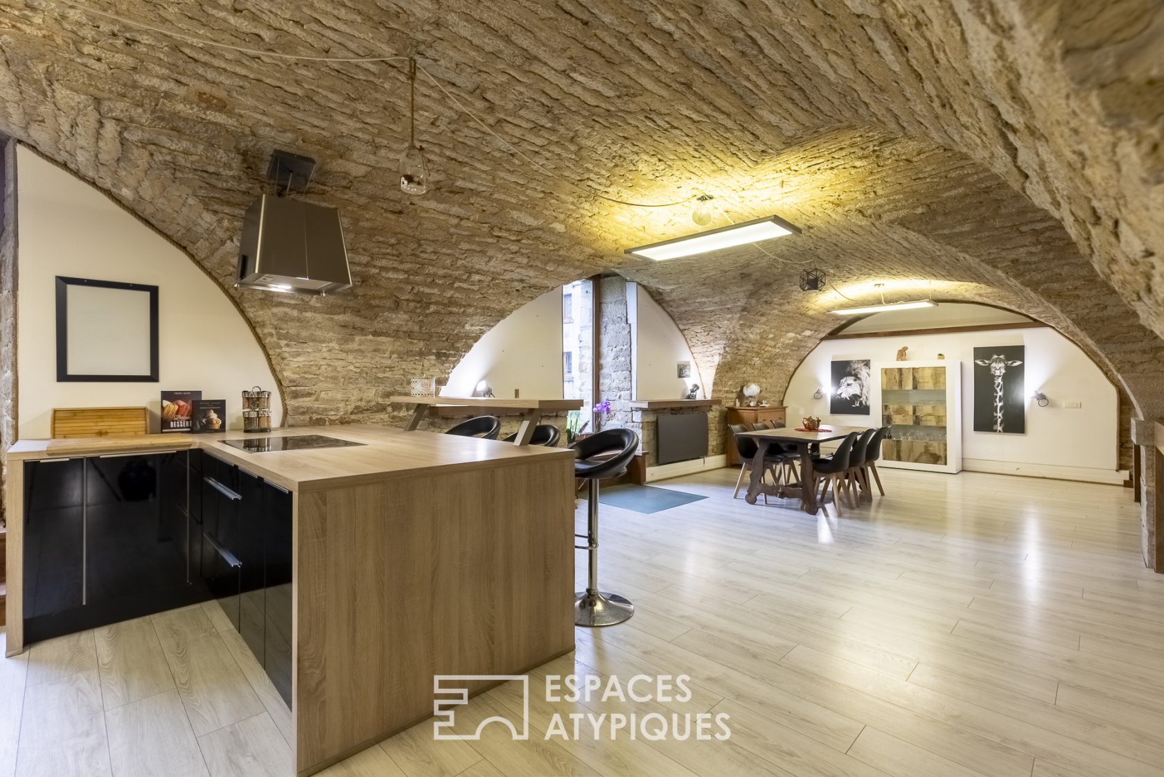 Atypical loft with garden in a historic building