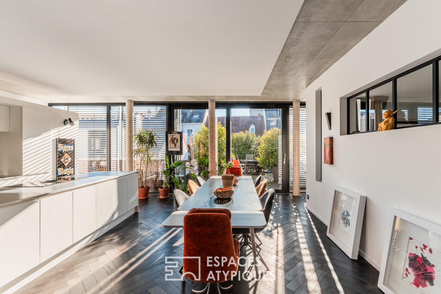 Appartement d’architecte et sa terrasse en coeur de ville