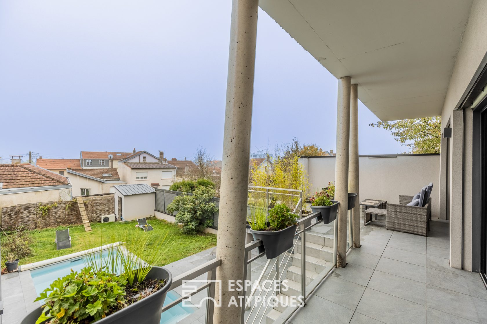 Maison d’architecte contemporaine et sa piscine