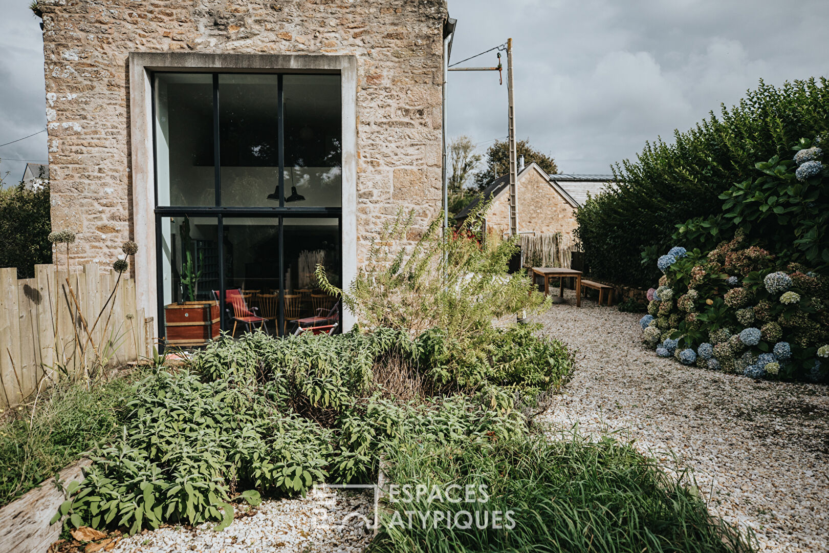 Bold contemporary renovation of an old mill