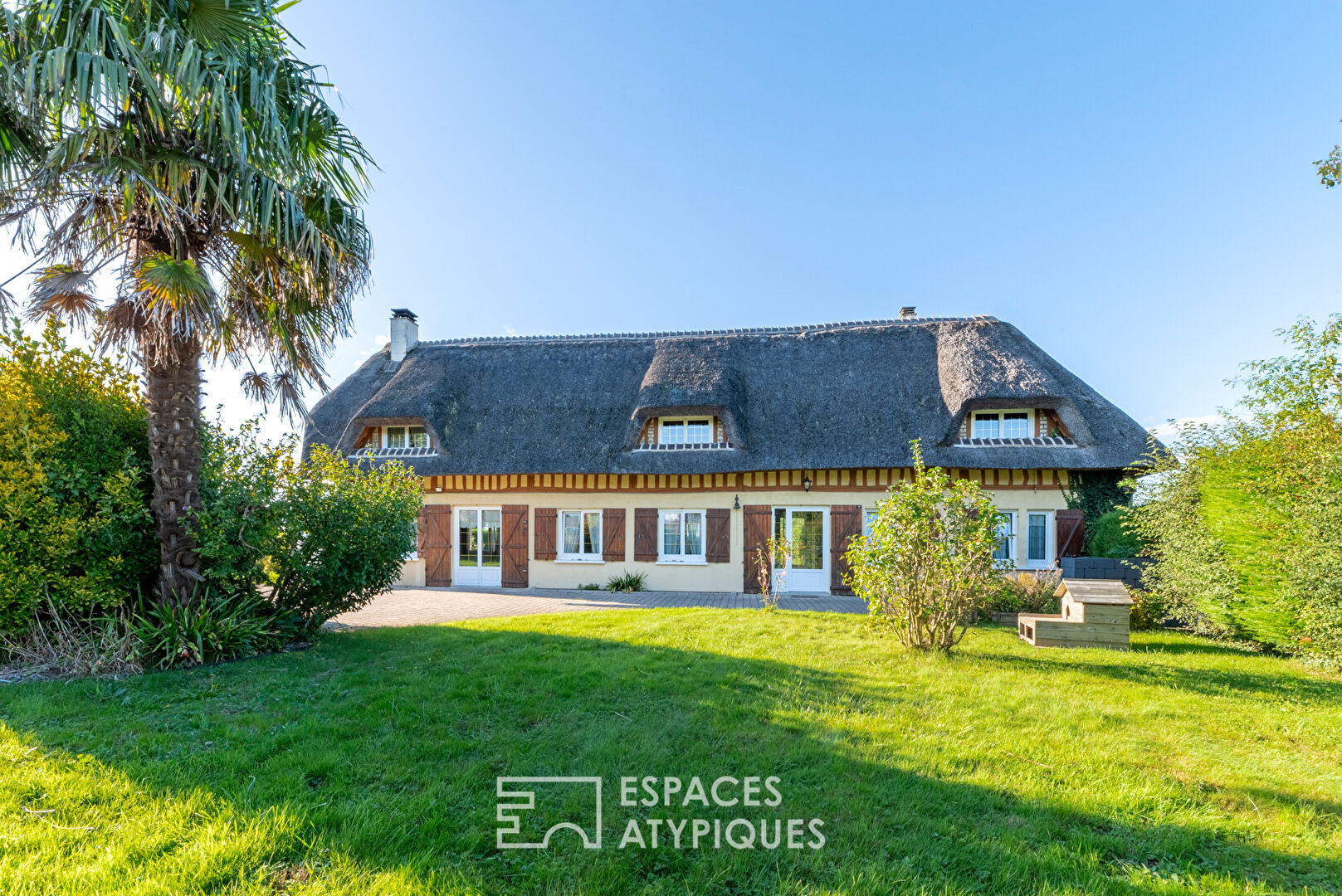 Old cattle barn converted into a thatched cottage