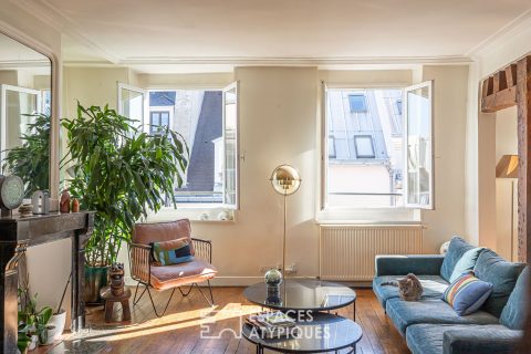 Crossing apartment with Beaubourg view