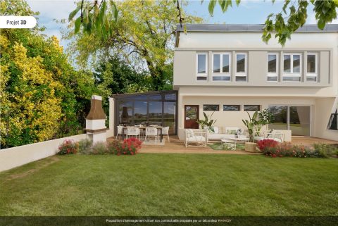 Maison années 50 et son jardin champêtre