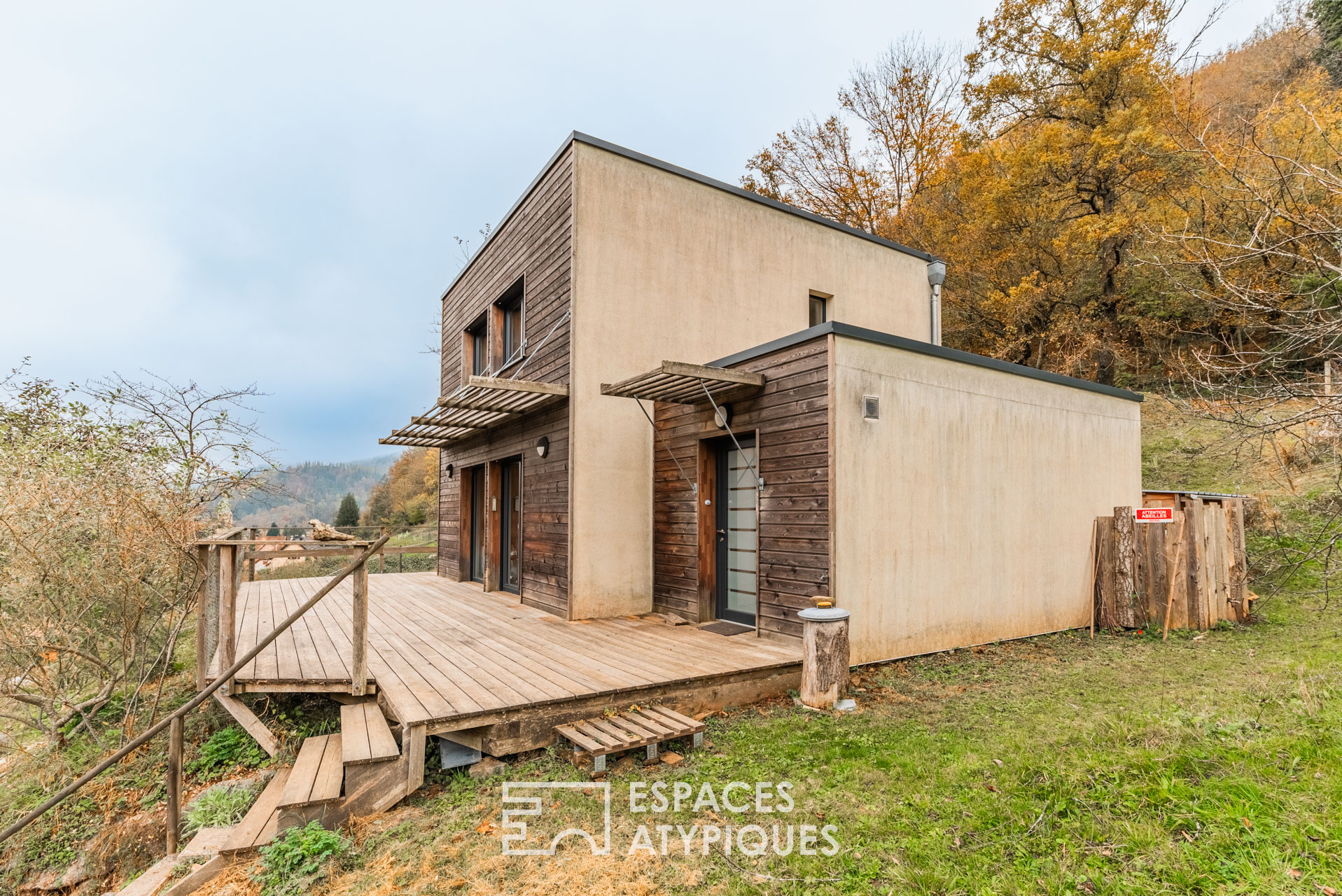 Maison écologique avec vue panoramique sur les Vosges