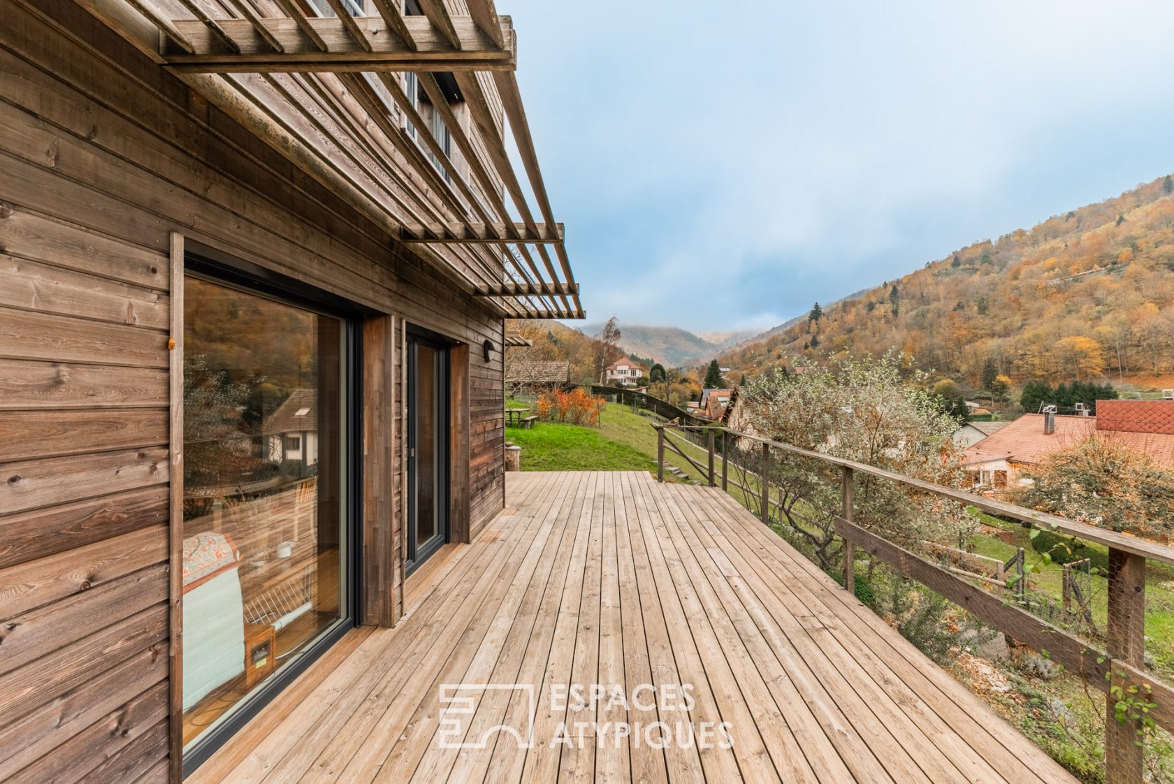 Maison écologique avec vue panoramique sur les Vosges