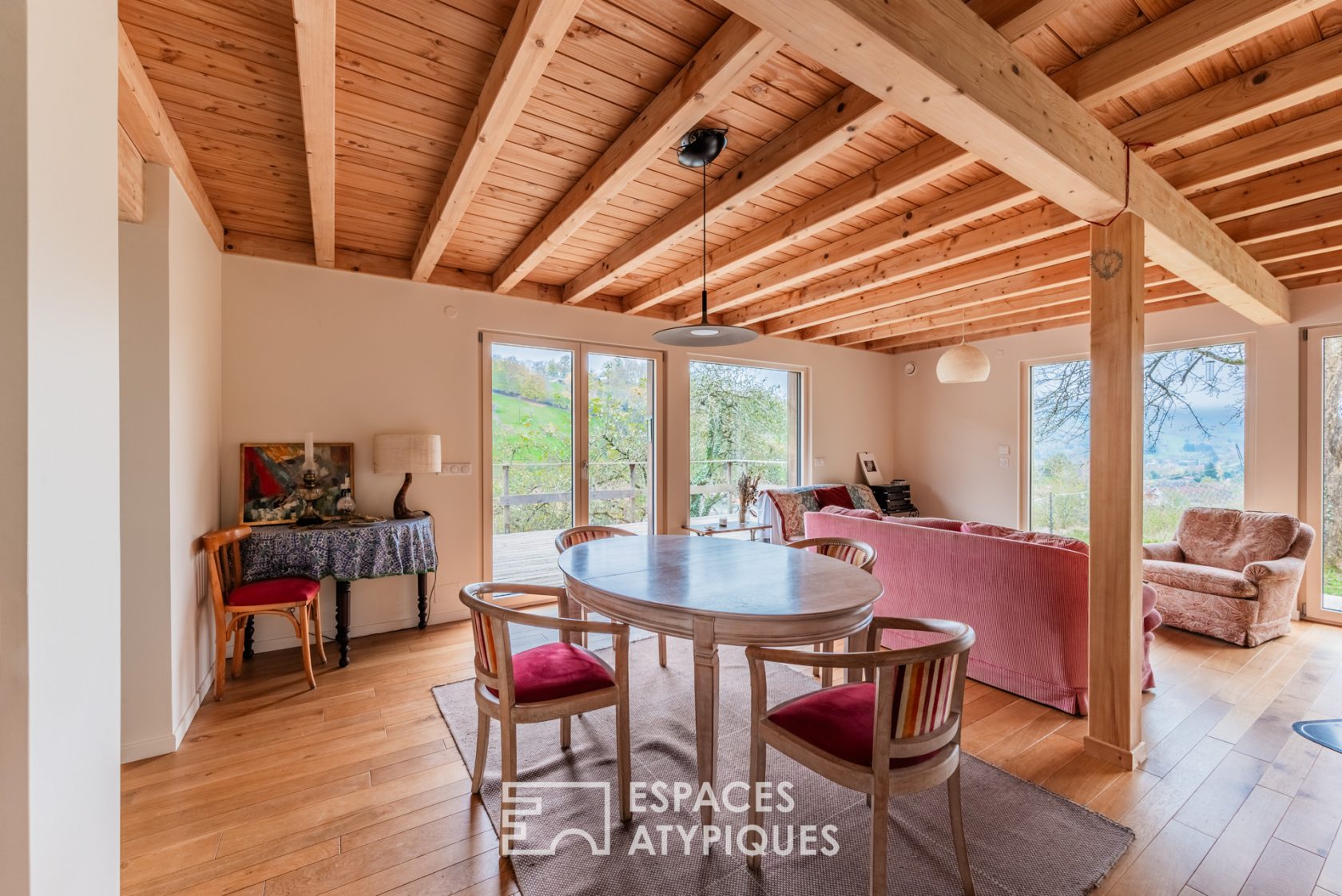 Maison écologique avec vue panoramique sur les Vosges